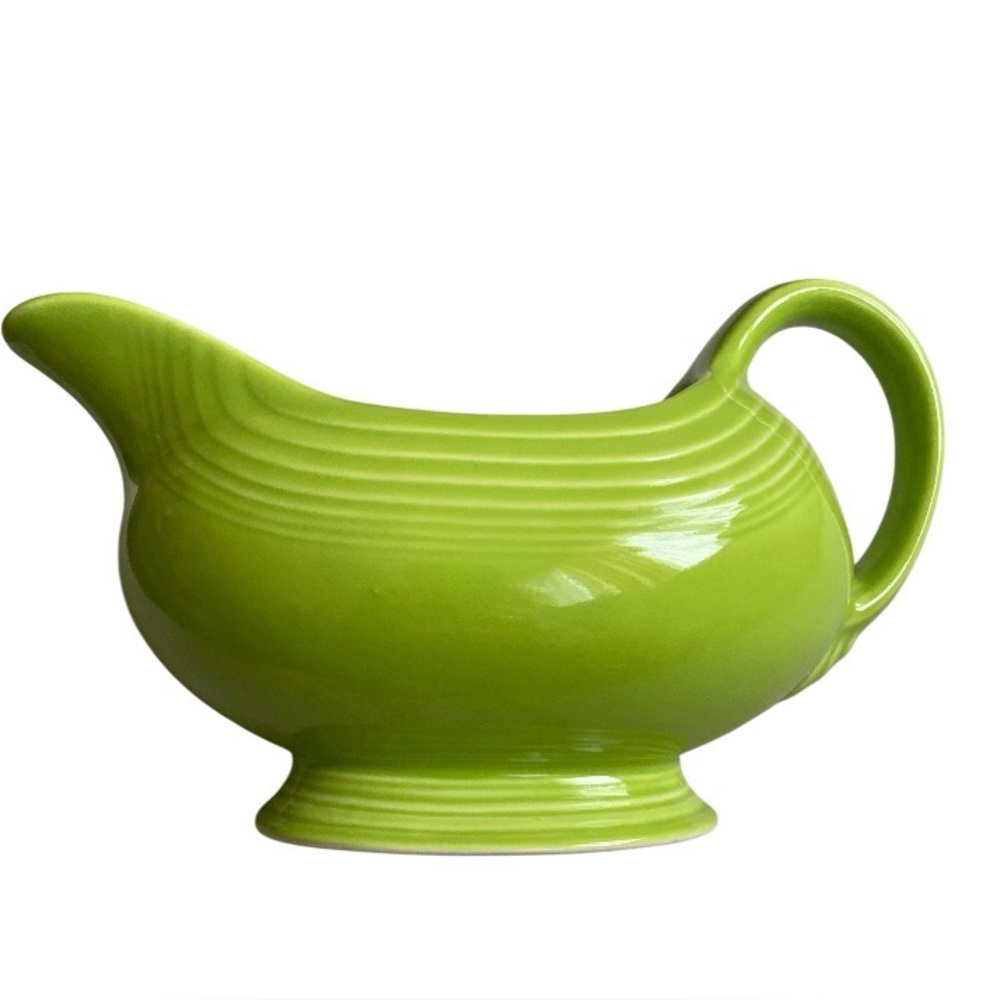 Fiesta (Fiestaware) Sauceboat, Chartreuse or Lemongrass glaze pristine condition